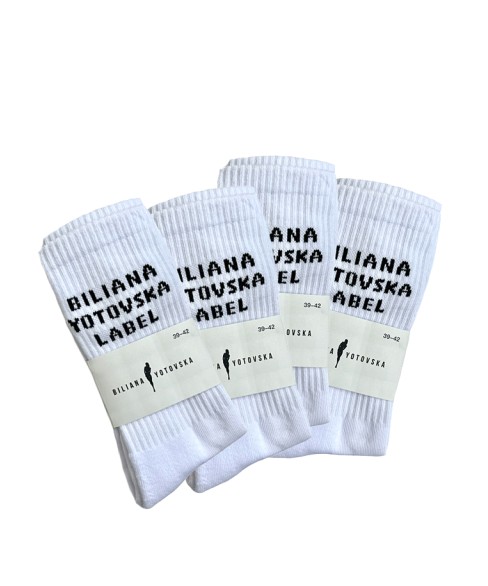 Чорапи 4 чифта бели