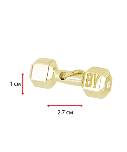UNISEX КОЛИЕ "ГИРА" 14 К жълто злато с диамант
