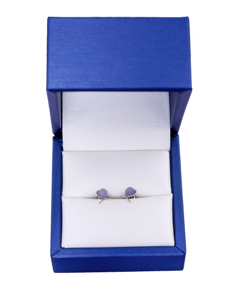 ДИЗАЙНЕРСКИ ОБИЦИ СЪРЦЕ 14 К бяло злато