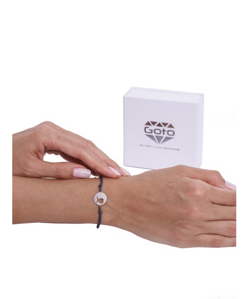 ДИЗАЙНЕРСКА ГРИВНА СЪРЦЕ 14 К бяло злато