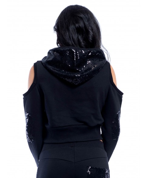 Къс суитшърт Black magic